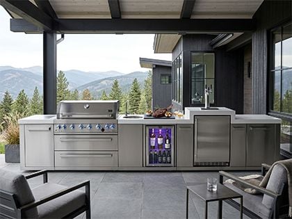 Mont Alpi MAI805-KEGBEV luxury patio kitchen island
