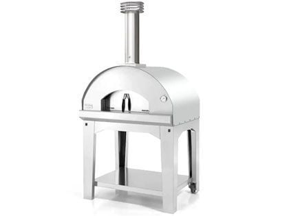 Mangiafuoco Wood-Fired Pizza Oven on Cart - Stainless