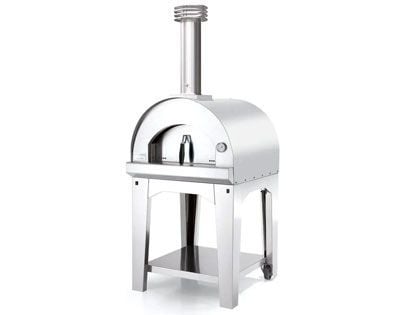 Margherita Wood-Fired Pizza Oven on Cart - Stainless