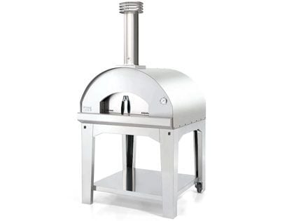 Marinara Wood-Fired Pizza Oven on Cart - Stainless