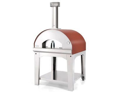 Marinara Wood-Fired Pizza Oven on Cart - Red