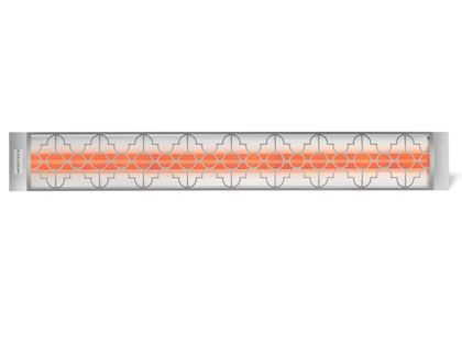 Infratech Mediterranean Motif Collection 39-Inch 4000W Dual Element Electric Infrared Patio Heater - Stainless Steel
