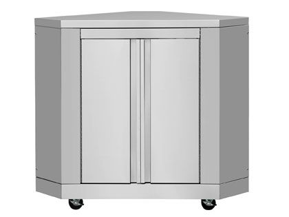 Thor Kitchen Outdoor Kitchen Corner Cabinet in Stainless Steel