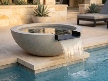 Prism Hardscapes 29-Inch Moderno 2 GFRC Water Bowl