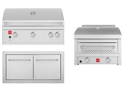 Fuego 3-Piece 36-Inch F36S Pro Gas Grill Outdoor Kitchen Package