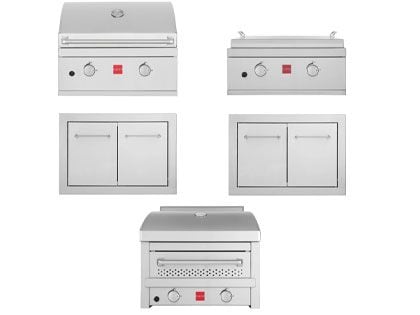 Fuego 5-Piece 27-Inch F27S Gas Grill Outdoor Kitchen Package