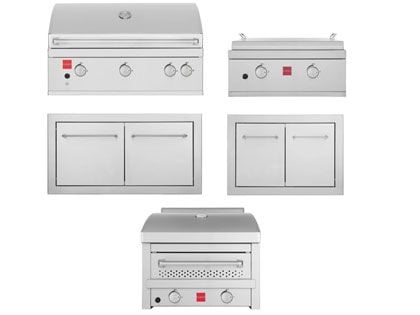 Fuego 5-Piece 36-Inch F36S Pro Gas Grill Outdoor Kitchen Package