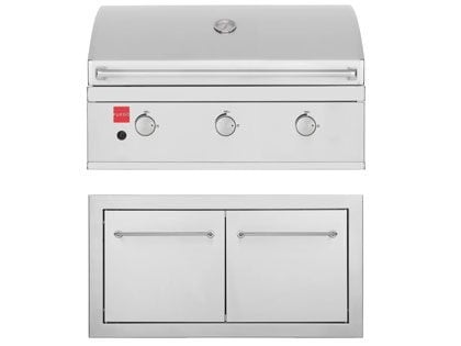 Fuego 2-Piece 36-Inch F36S Gas Grill Outdoor Kitchen Package