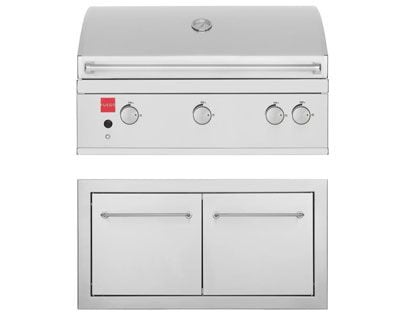 Fuego 2-Piece 36-Inch F36S Pro Gas Grill Outdoor Kitchen Package