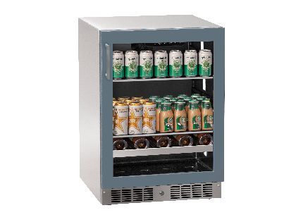 Marvel Essential 24-Inch Panel-Ready Glass Door Beverage Center with Lock