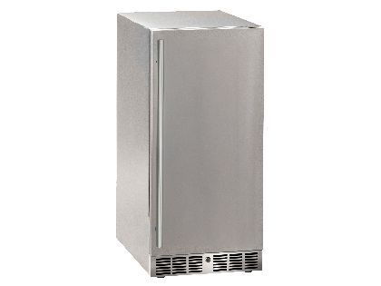 Marvel Essential 15-Inch Stainless Steel Outdoor Refrigerator with Lock