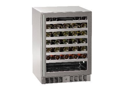 Marvel Essential 24-Inch Stainless Glass Door Wine Refrigerator with Lock