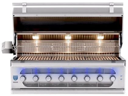 American Made Grills Muscle 54-Inch Hybrid Wood, Charcoal & Gas Grill with Infrared Sear Burner & Rotisserie Kit