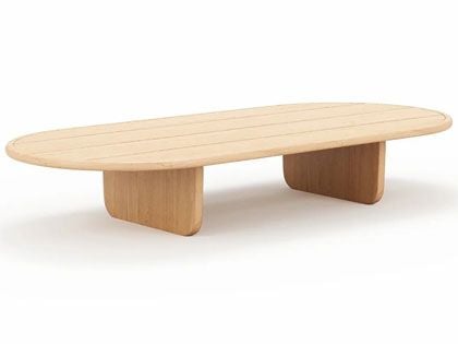 Harmonia Living Muse Teak Oval Coffee Table