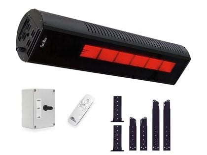SunStar 48-Inch 35,000 BTU Gas Infrared Patio Heater with Switch, Remote and Adjustable Mounting Kit