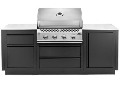 Napoleon OASIS 86-Inch Outdoor Kitchen with 500 Series 32-Inch 4-Burner Gas Grill