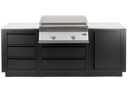 Napoleon OASIS 86-Inch Outdoor Kitchen with 700 Series 32-Inch Flat Top Griddle