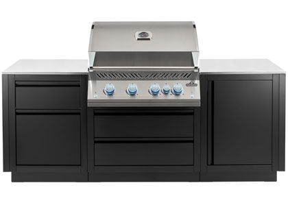 Napoleon OASIS 86-Inch Outdoor Kitchen with 700 Series 32-Inch Gas Grill with Infrared Rear Burner & Rotisserie Kit OOK-PACKAGE-7