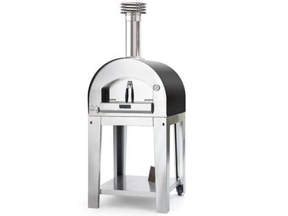Napoli Hybrid Gas & Wood-Fired Pizza Oven on Cart - Anthracite