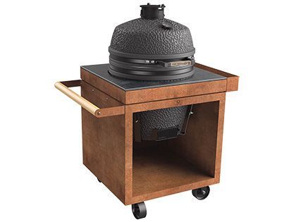 Ofyr Kamado Table Corten 75 PRO+ Corten Ceramic Dark