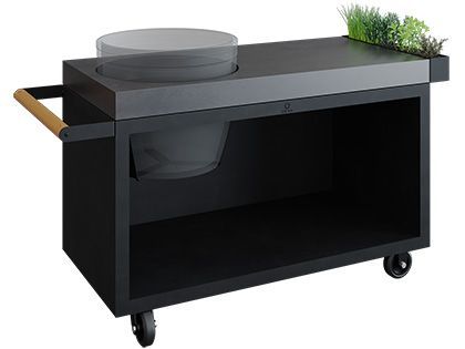 Ofyr Kamado Table Black 135 PRO Concrete BGE
