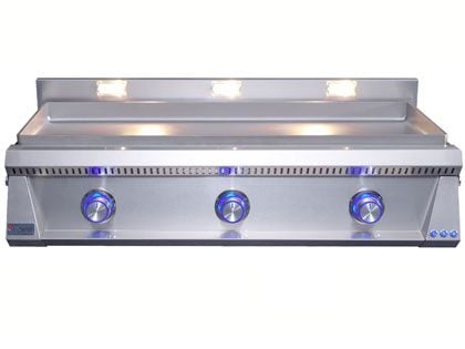 Le Griddle Pro Series 105 41-Inch 3-Burner Gas Griddle with Lights - 6mm Plate