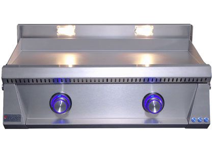 Le Griddle Pro Series 75 30-Inch 2-Burner Gas Griddle with Lights - 3mm Plate