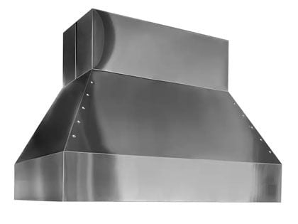 Trade-Wind Pyramid 48-Inch Outdoor BBQ Wall Hood - Stainless Steel - Hood Only