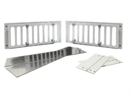 Firegear Paver Vent Kit with Mounting Plate and Lintel, 3.625x8-inches