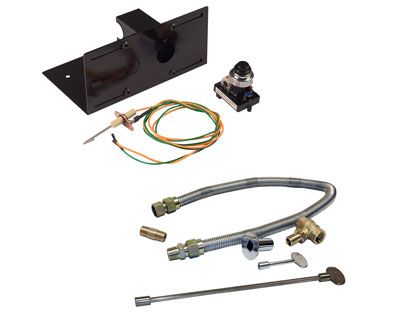 Warming Trends Push Button Spark Ignition System with Mounting Bracket and 3/4-Inch Single Flex Line Kit
