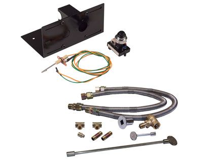 Warming Trends Push Button Spark Ignition System with Mounting Bracket and 3/4-Inch Double Flex Line Kit