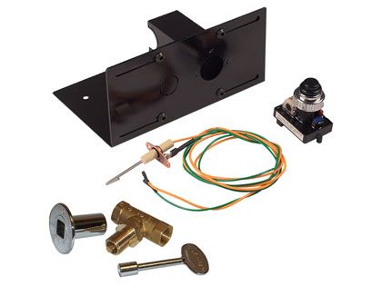 Warming Trends Push Button Spark Ignition System with Mounting Bracket and 1/2-Inch Key Valve Kit