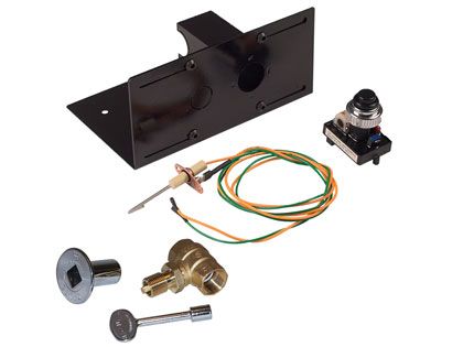 Warming Trends Push Button Spark Ignition System with Mounting Bracket and 3/4-Inch Key Valve Kit