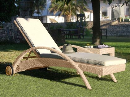 Panama Jack Austin Cushion Wicker Chaise Lounge