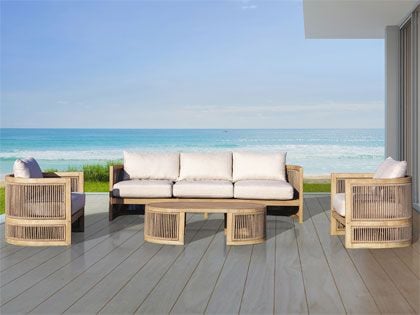 Panama Jack 4-Piece Cabo Outdoor Sofa Seating Set