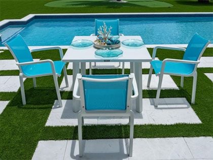 Panama Jack 5-Piece Abaco Square Dining Set