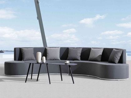 Panama Jack 3-Piece Wave Cushion Sectional Patio Lounge Set