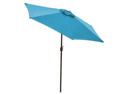 Panama Jack 9-Foot Teal Aluminum Patio Umbrella with Crank
