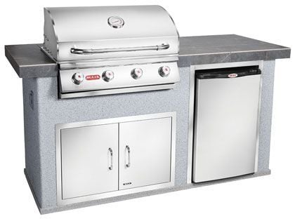 bull power q 6.5-foot bbq kitchen island 
