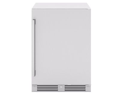 Zephyr Presrv 24-Inch 5.6 Cu. Ft. Outdoor Rated Beverage Cooler with Locking Door