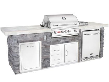 bull premier q 9.5-inch bbq kitchen island 
