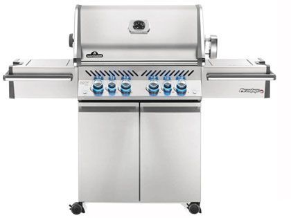 Napoleon Prestige PRO 500 Gas Grill with Infrared Rear Burner, Infrared Side Burner, & Rotisserie Kit