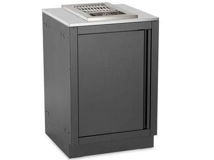 Napoleon 700 Series Inline Single Infrared Burner with Stainless Steel Cover and OASIS Propane Tank Cabinet