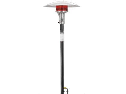 Sunglo 50,000 BTU Natural Gas Permanent Post-Mount Patio Heater with Manual Ignition - Black