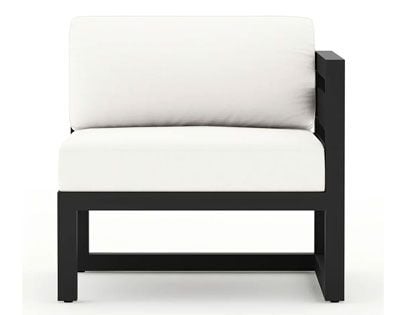 Harmonia Living Avion Black Aluminum Right Arm Seat