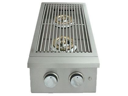 RCS Premier Series Built-In Gas Double Side Burner with Blue LED Lights