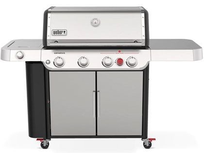 Weber GENESIS S-435 Gas Grill with Sear Burner & Side Burner - Stainless Steel