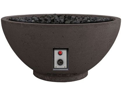Firegear Sanctuary 2 Series 39-Inch GFRC Gas Fire Bowl - Chocolate