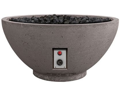 Firegear Sanctuary 2 Series 39-Inch GFRC Gas Fire Bowl - Slate