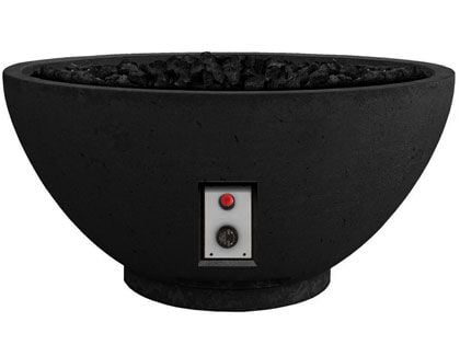 Firegear Sanctuary 2 Series 39-Inch GFRC Gas Fire Bowl - Raven